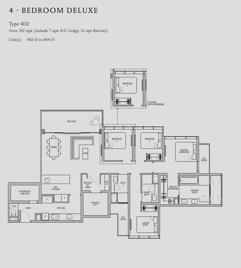 4-Bedroom Deluxe, Type 4D2