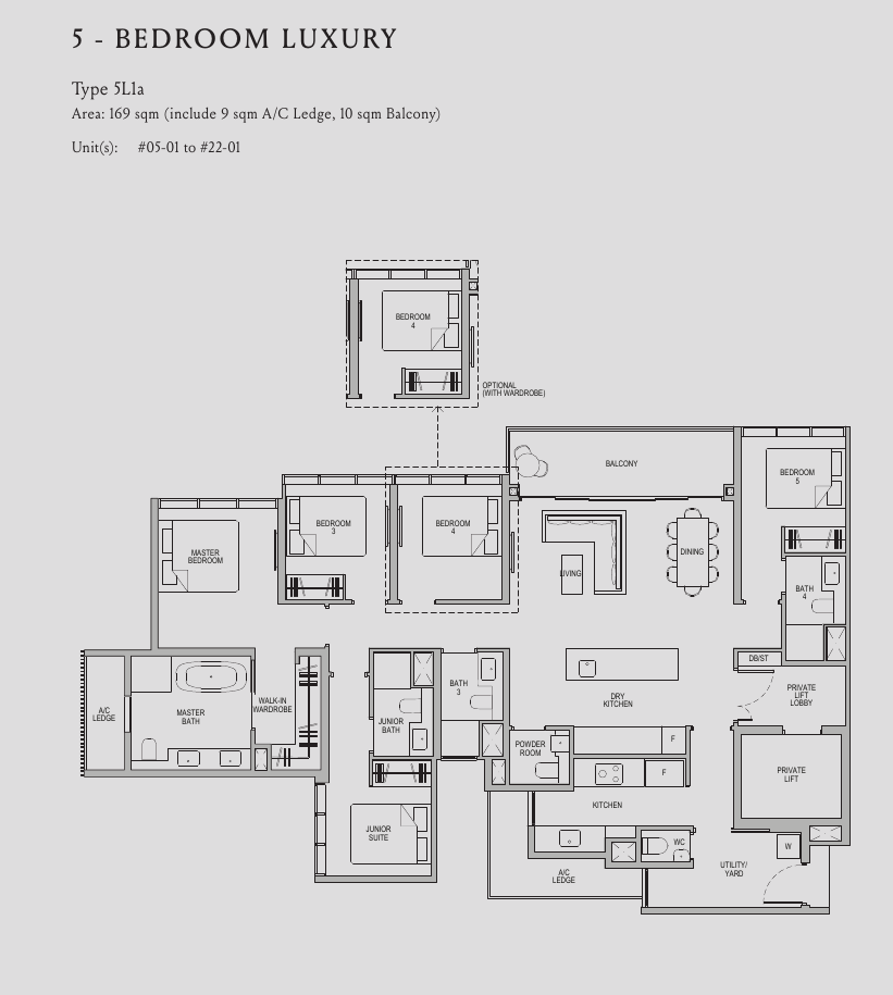 5-Bedroom Luxury, Type 5L1a