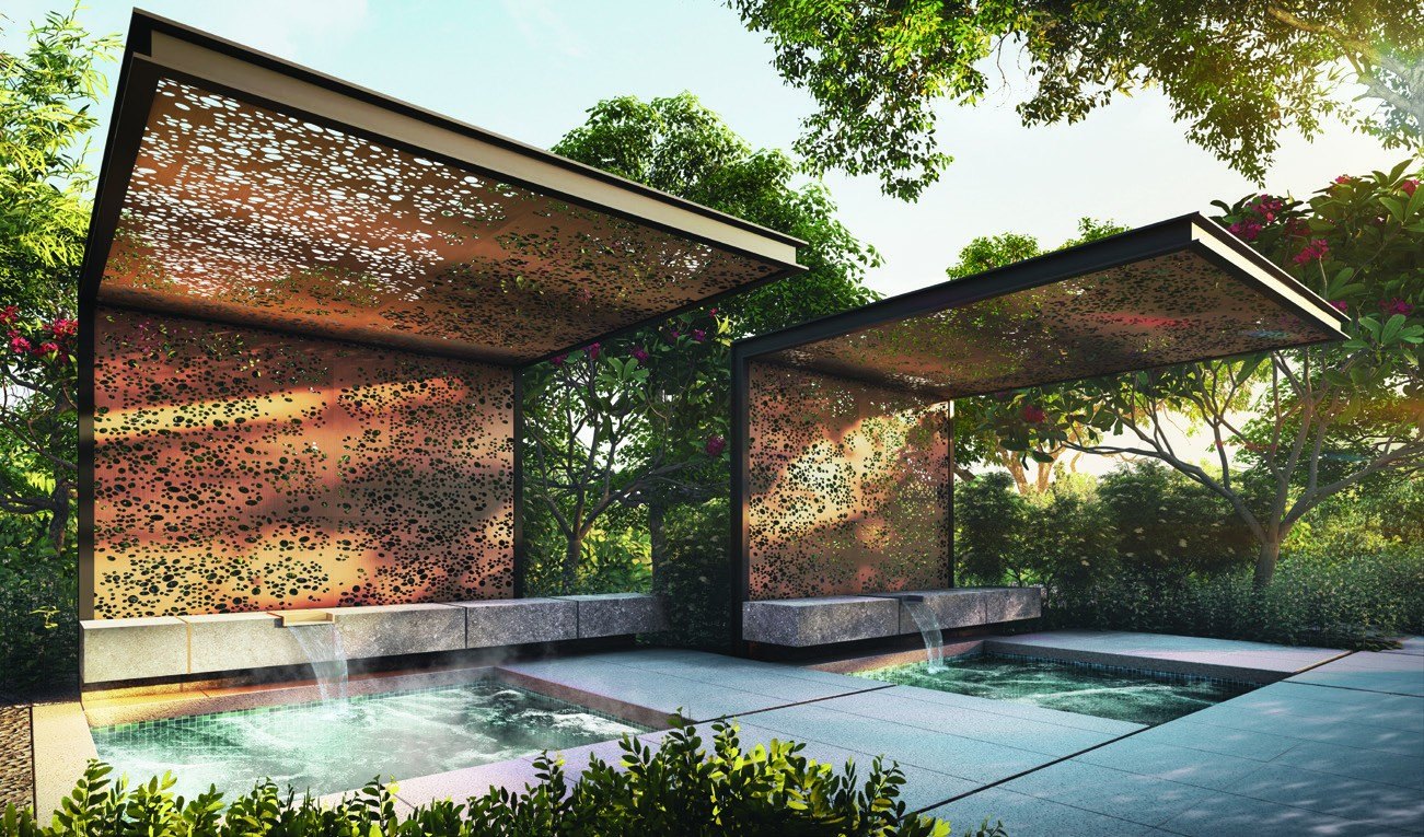 Pavilion and spa pool (artist’s impression)