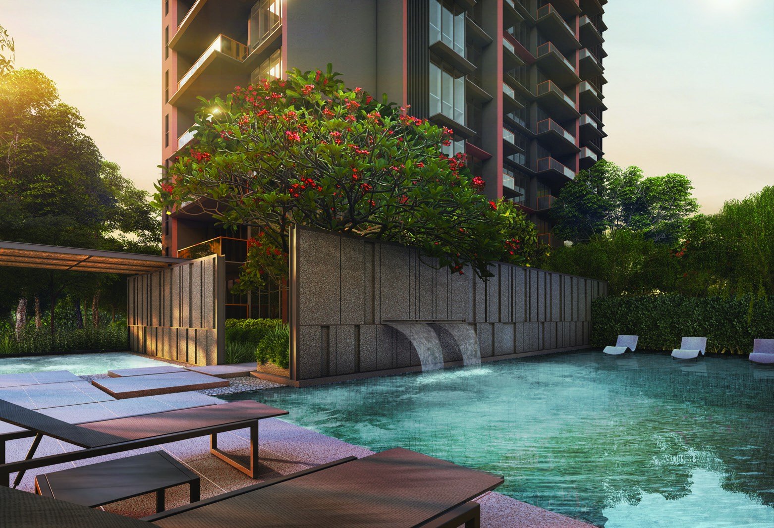 Pool and gardens (artist’s impression)